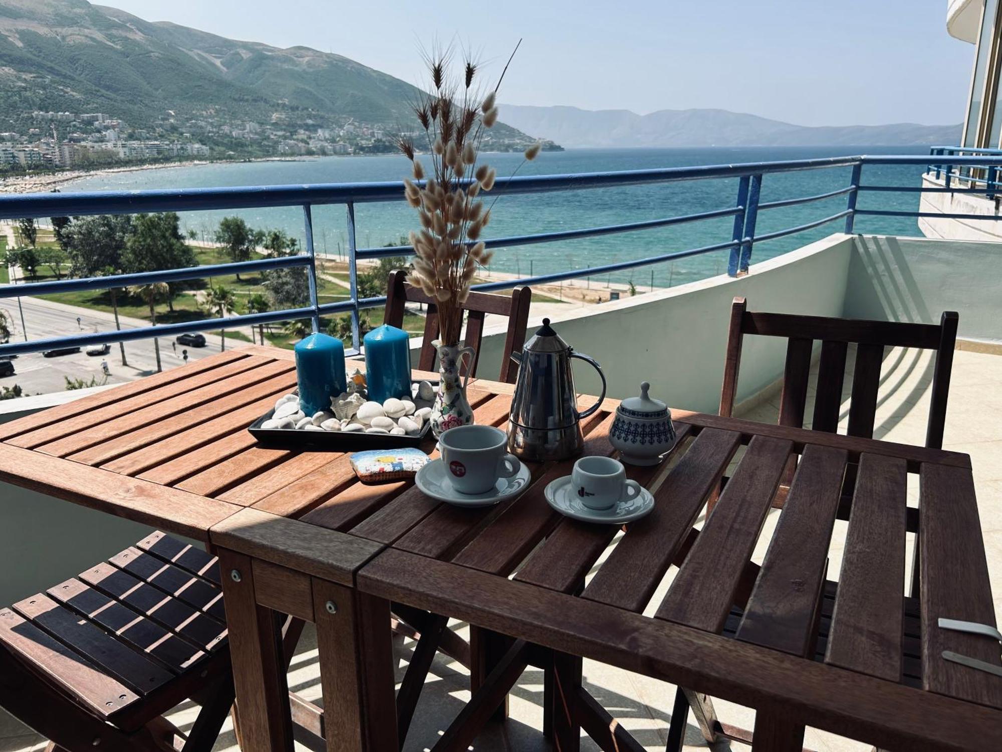 Appartamento Casa con vista mare Vlorë Esterno foto